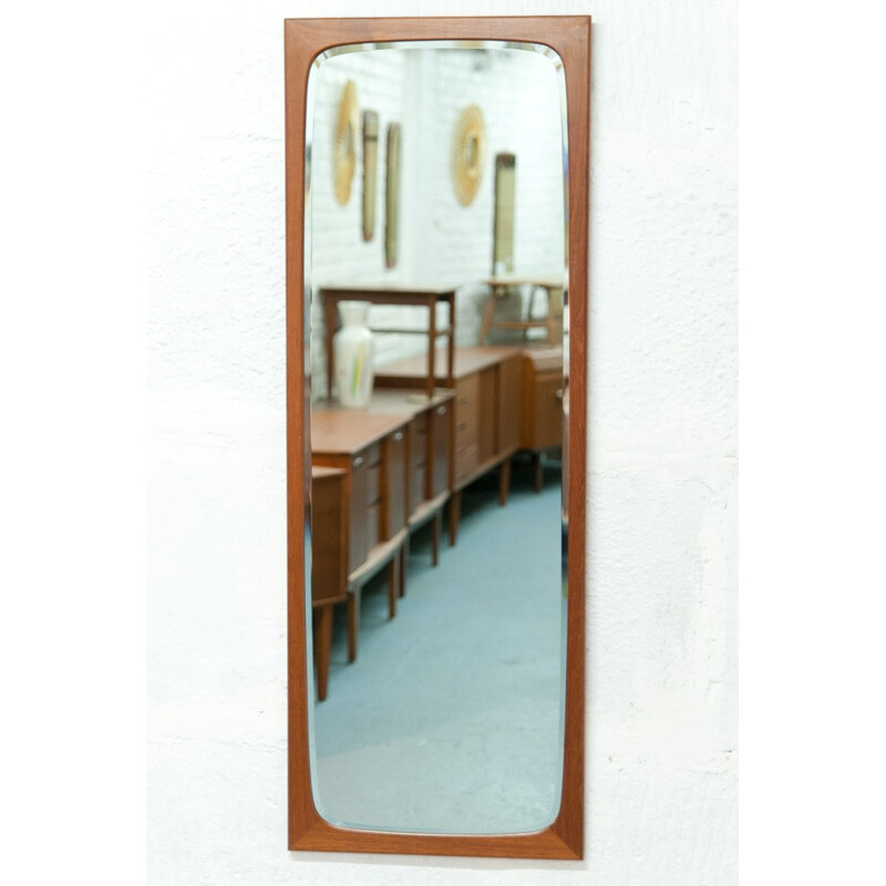 Large Danish vintage mirror 116cm - 1960s