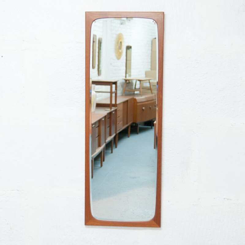 Large Danish vintage mirror 116cm - 1960s