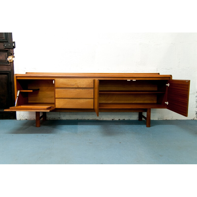 Vintage sideboard in teak with 3 drawers for White & Newton - 1960s