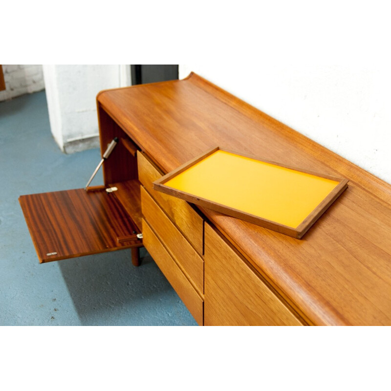 Vintage sideboard in teak with 3 drawers for White & Newton - 1960s