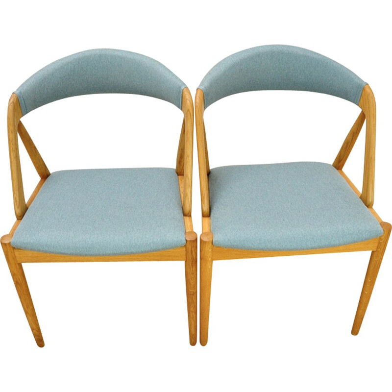 Suite de 2 chaises à repas par Kai Kristiansen pour Schou Andersen - 1960
