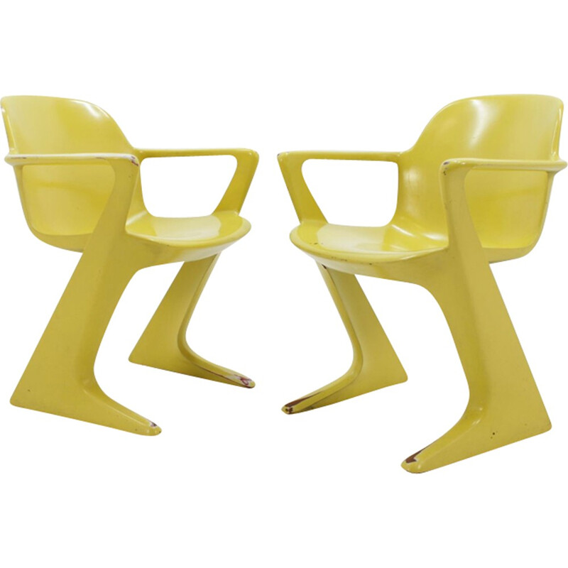 Set of 2 "Kangoroo" vintage Chairs by Ernst Moeckl - 1960s