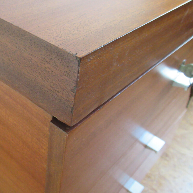 Vintage desk in mahogany by Pierre Guariche for Meurop - 1960s