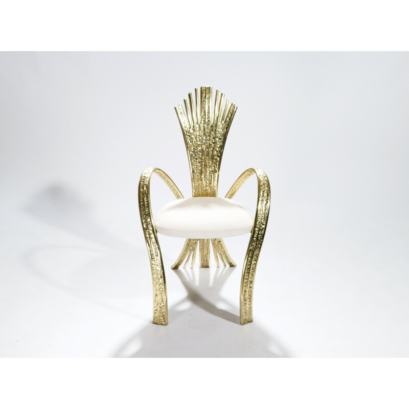 Suite de 2 chaises en bronze par Jacques Duval-Brasseur - 1970