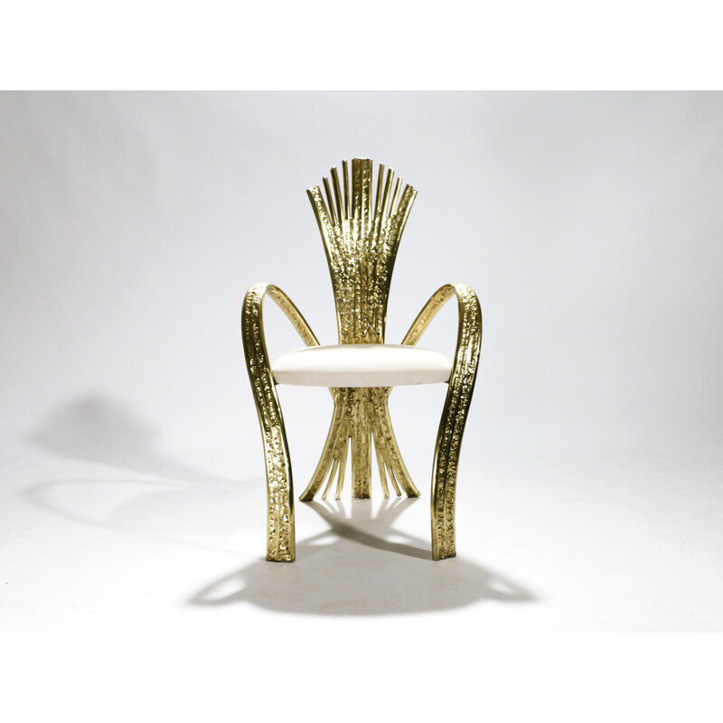 Suite de 2 chaises en bronze par Jacques Duval-Brasseur - 1970