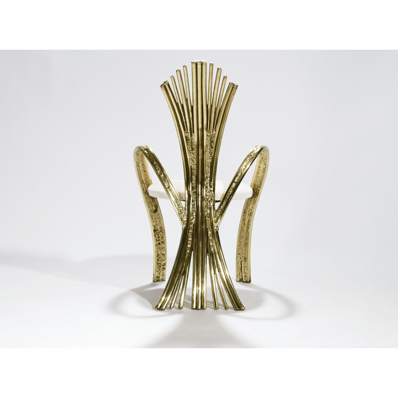 Suite de 2 chaises en bronze par Jacques Duval-Brasseur - 1970