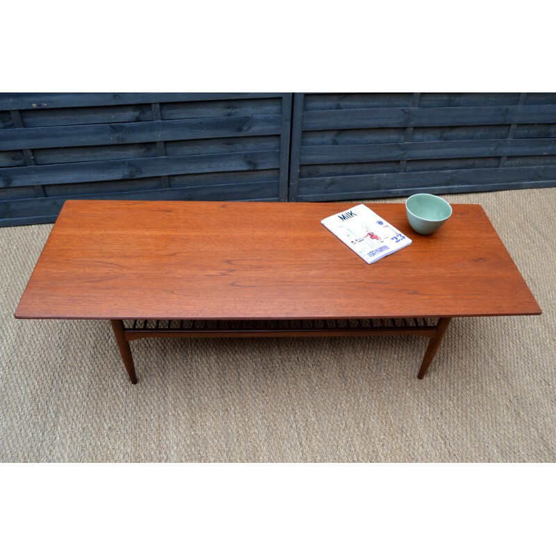 Vintage Coffee table in teak by Ib Kofod Larsen - 1960s