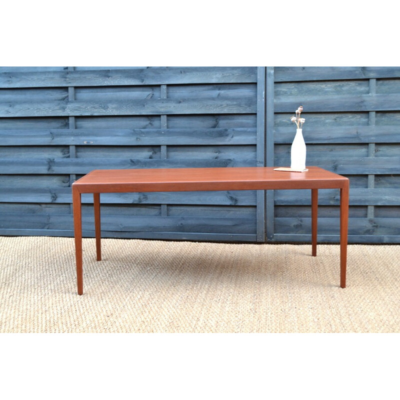 Rectangular Vintage teak coffee table - 1960s
