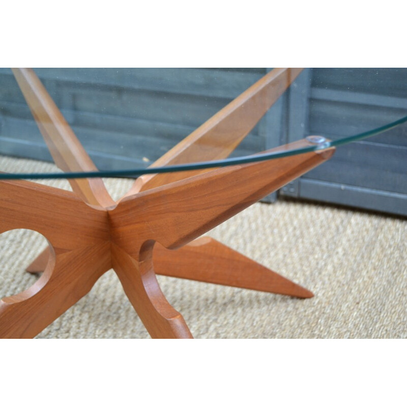 Danish Vintage Teak coffee table by Sika Mobler - 1960s