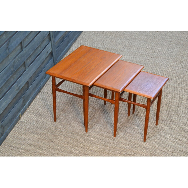 Vintage Nesting Tables by Kai Kristiansen for Skovmand & Andersen - 1960s