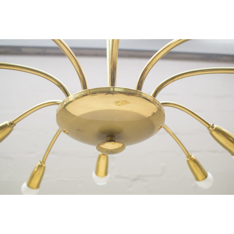 Austrian Sputnik Pendant lamp in Brass - 1960s