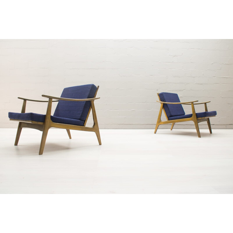 Suite de 2 fauteuils vintage Scandinaves - 1960