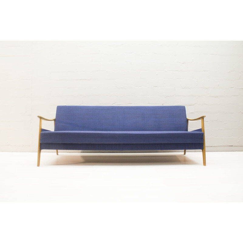 Blue Scandinavian Sofa/daybed - 1960s
