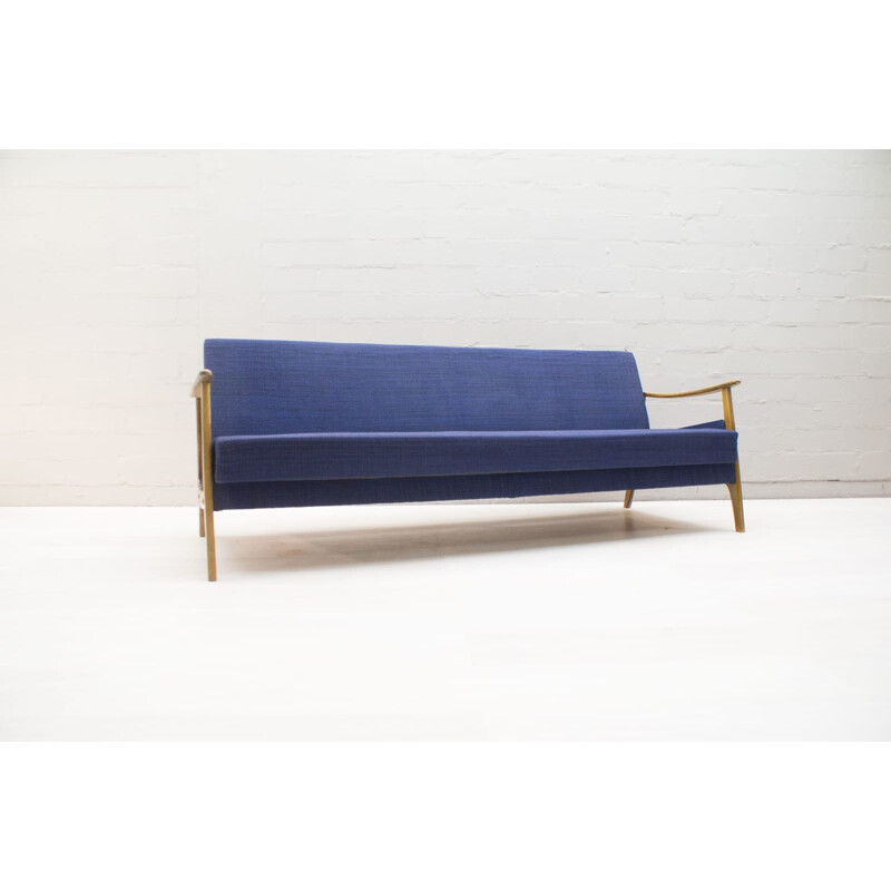 Blue Scandinavian Sofa/daybed - 1960s