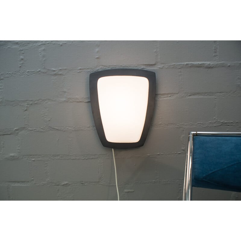 BEGA Vintage white indoor or outdoor wall lamp, 1950