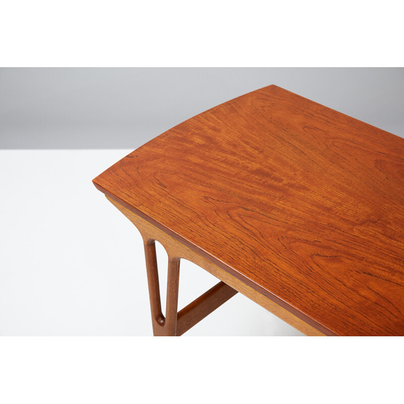 Vintage Coffee Table in Teak & Oak by Erling Torvits for Heltborg Mobler - 1960s