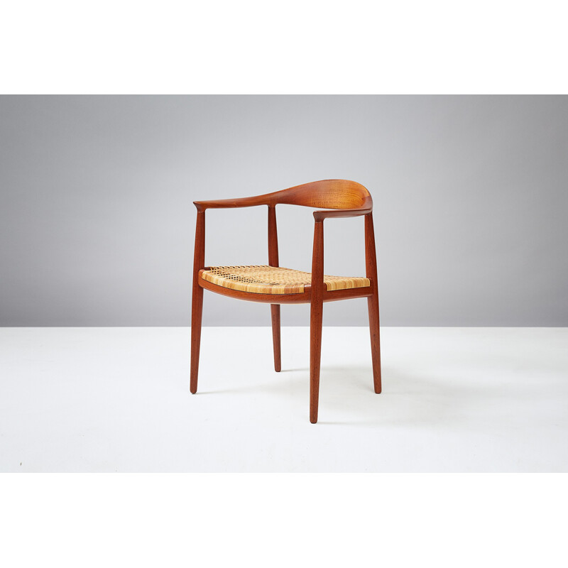 Fauteuil "The chair" JH-501 vintage en Teck par Hans Wegner  - 1940