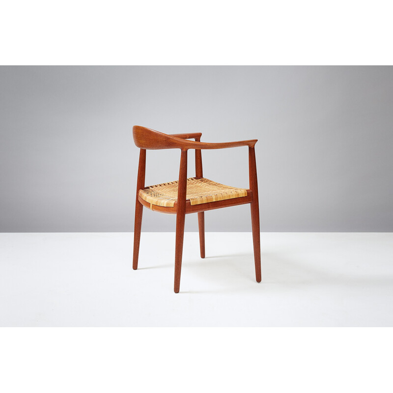 Fauteuil "The chair" JH-501 vintage en Teck par Hans Wegner  - 1940