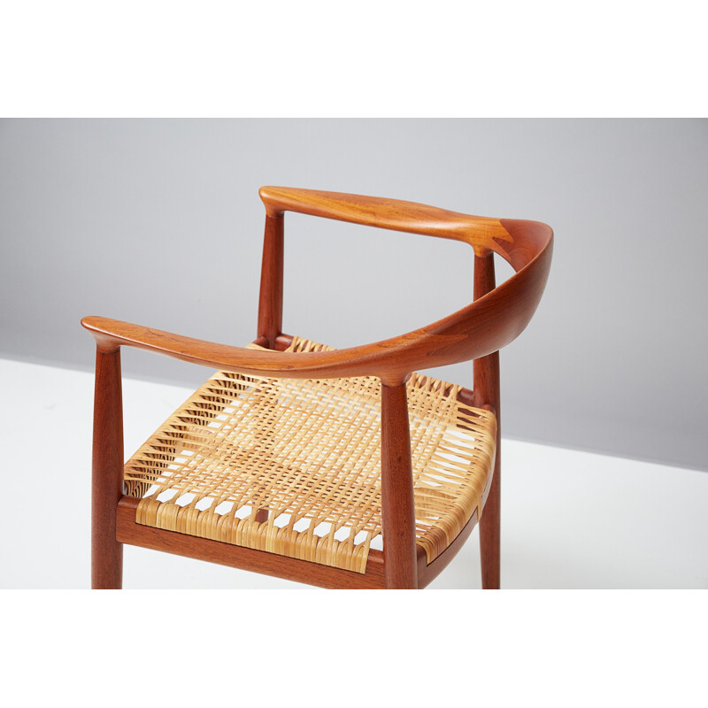 Fauteuil "The chair" JH-501 vintage en Teck par Hans Wegner  - 1940