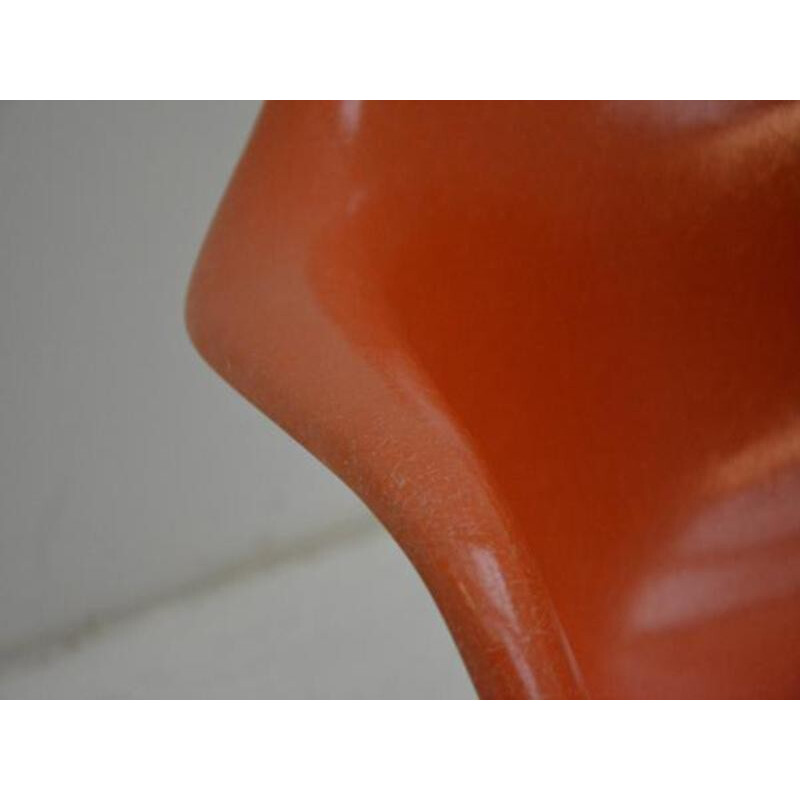 Vintage orange RAR Rocking chair by Ray & Charles Eames - 1960s 