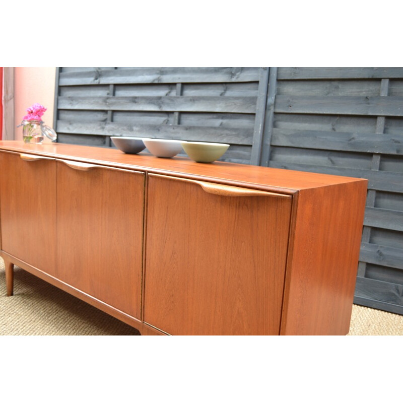 Vintage sideboard with 3 drawers and 2 doors in teak by McIntosh - 1960s