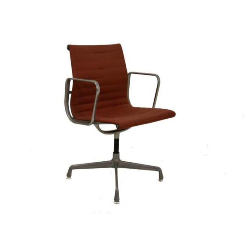 Vintage Armchair EA 107 swivel model "group aluminum" - 1950s