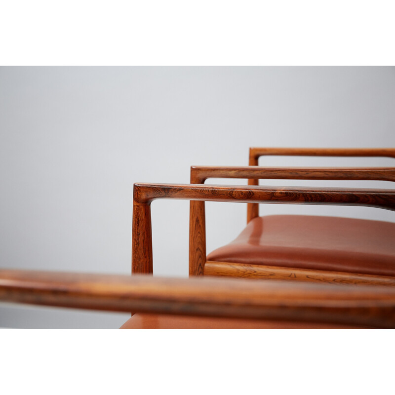 Set of 2 Vintage Rosewood Armchairs by Johannes Norgaard - 1960s