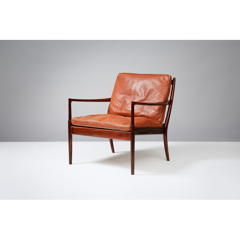 Vintage rosewood easy chair by Ib Kofod-Larsen Samso - 1950s