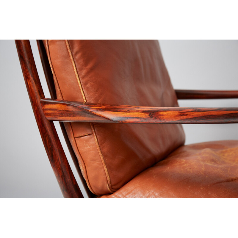 Vintage rosewood easy chair by Ib Kofod-Larsen Samso - 1950s