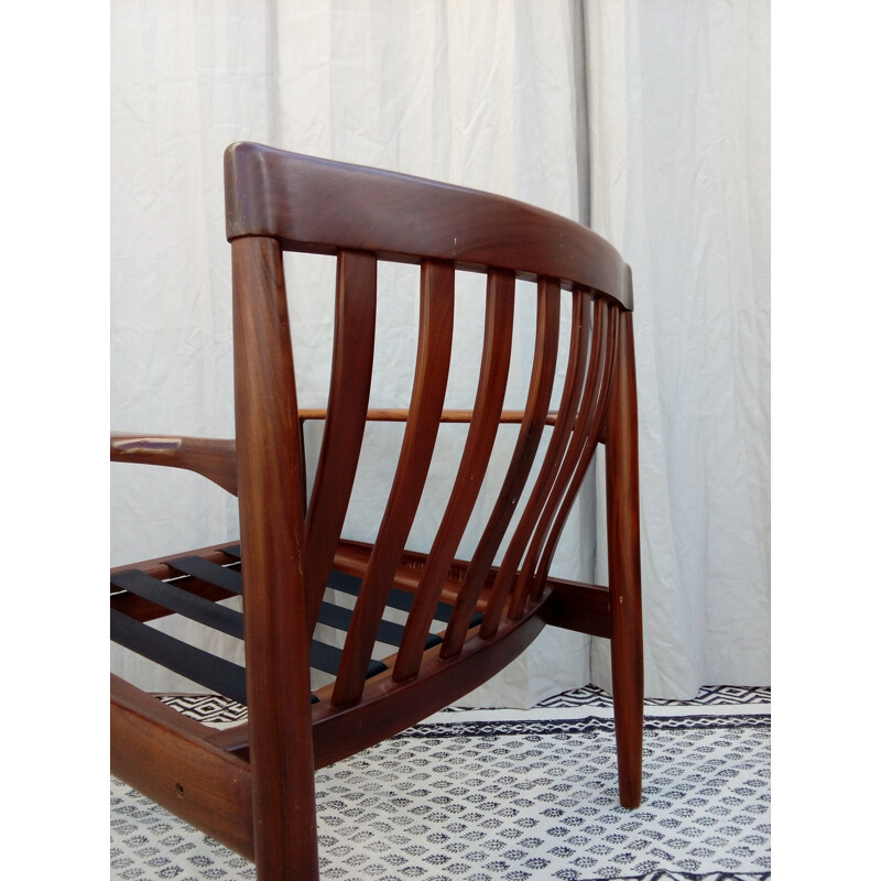 Set of 2 Vintage Teak Armchairs by Grete Jalk - 1950s