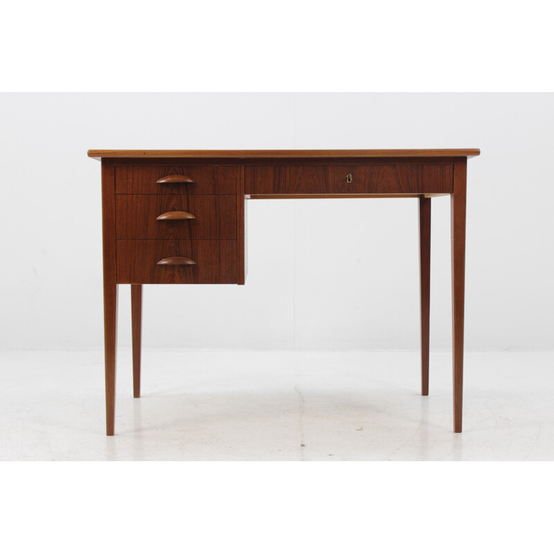 Vintage Danish writing desk with 3 drawers - 1960s