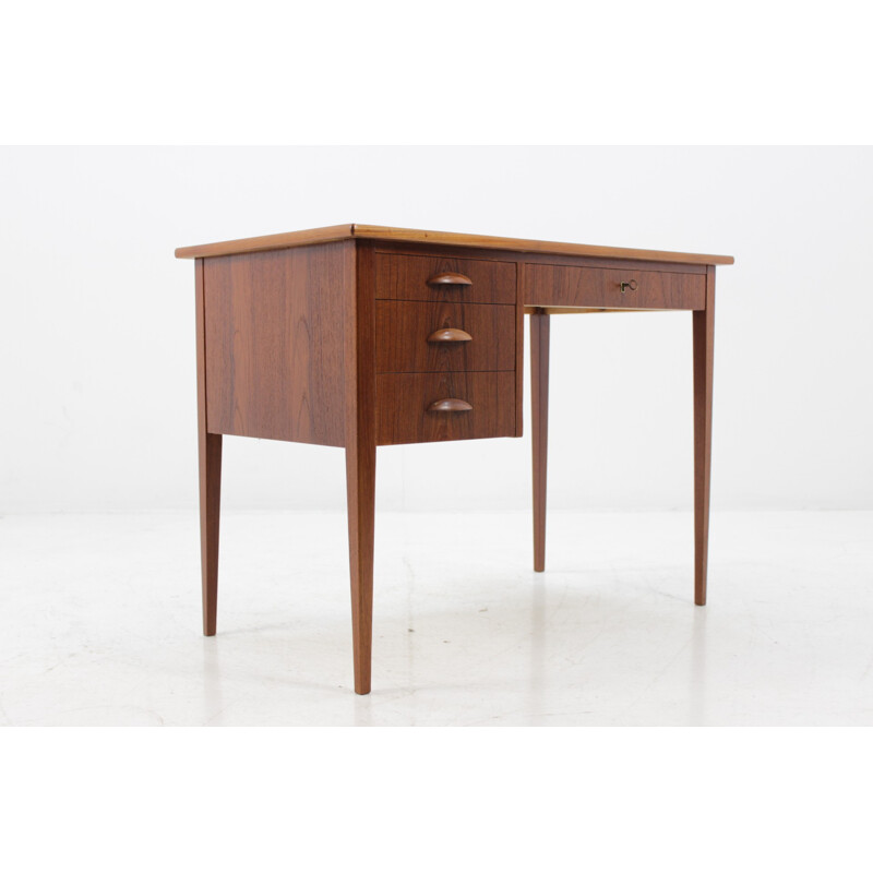 Vintage Danish writing desk with 3 drawers - 1960s