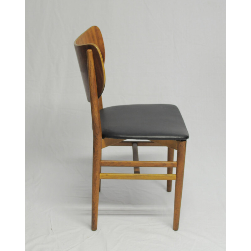 Set of 12 dining chairs in teak by Niels Koppel - 1950s