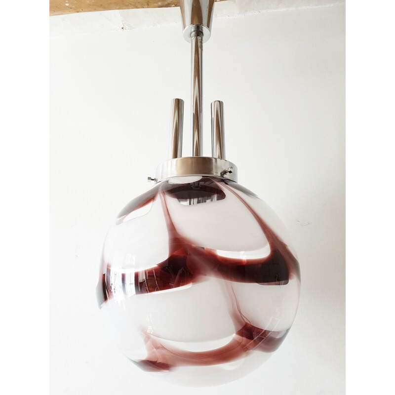 Vintage Italian chandelier in Murano glass - 1970s