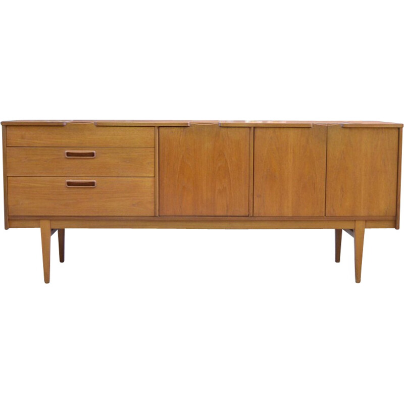 Minimalist Vintage sideboard with drawers and doors by Nathan - 1960s