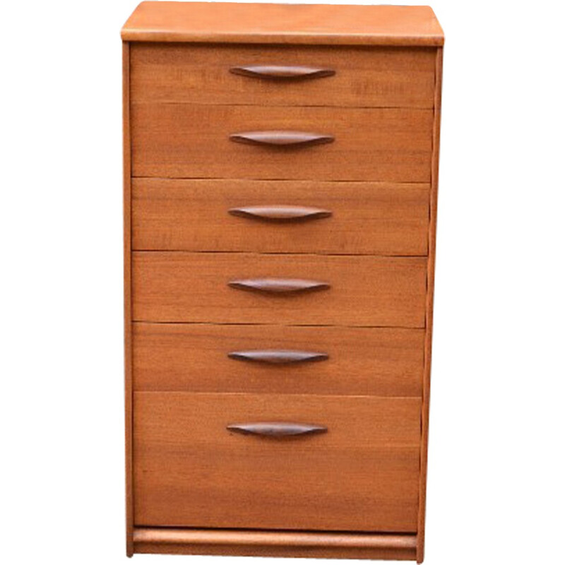6-drawer ragman in teak by AustinSuite - 1960s
