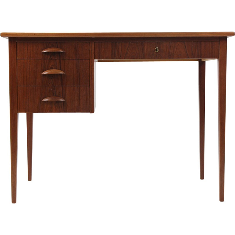 Vintage Danish writing desk with 3 drawers - 1960s