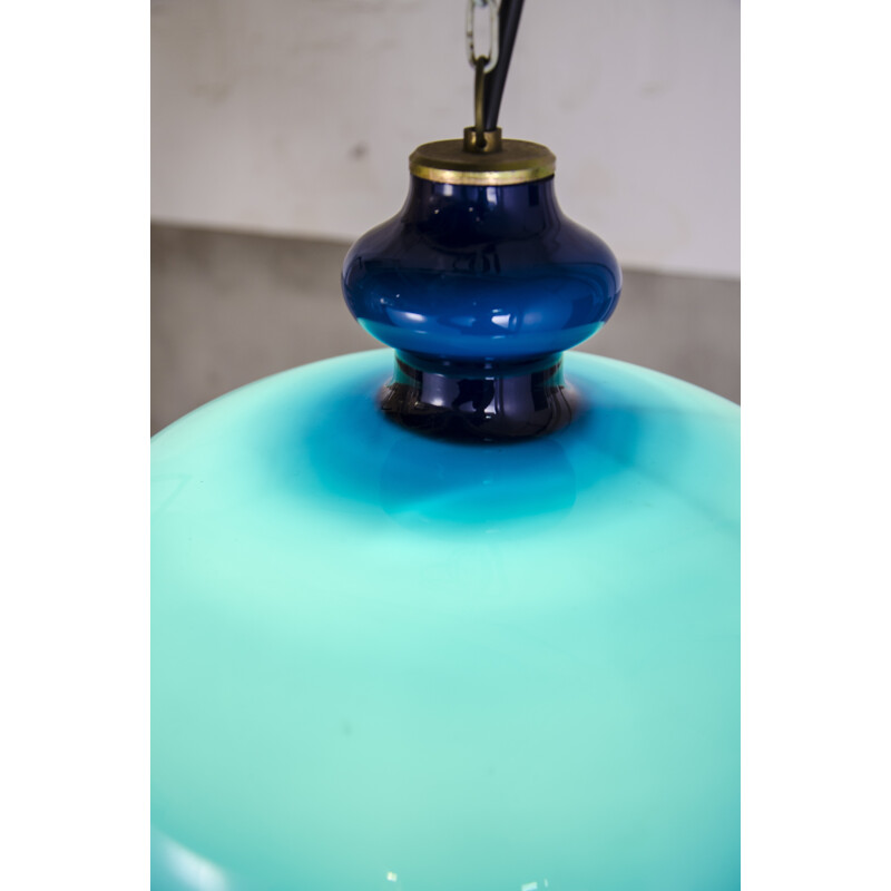 Vintage blue pendant lamp by Hans Agne Jakobsson for AB Markaryd - 1960s