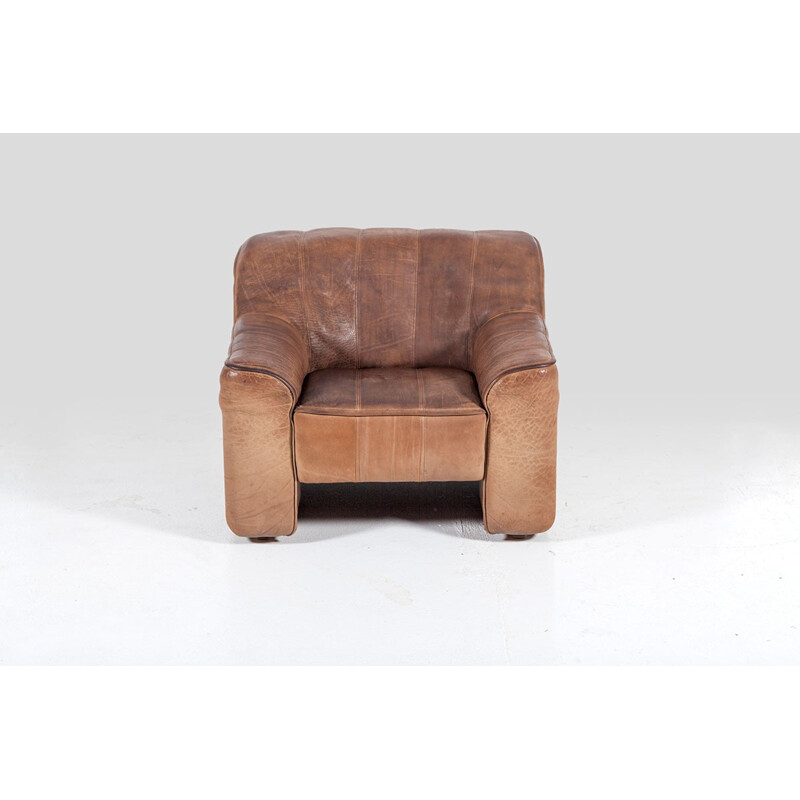 Vintage DS44 Armchair in leather from De Sede - 1970s