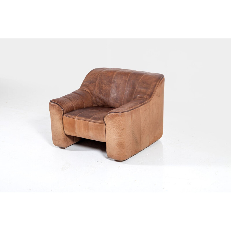 Fauteuil DS44 vintage en cuir par De Sede - 1970