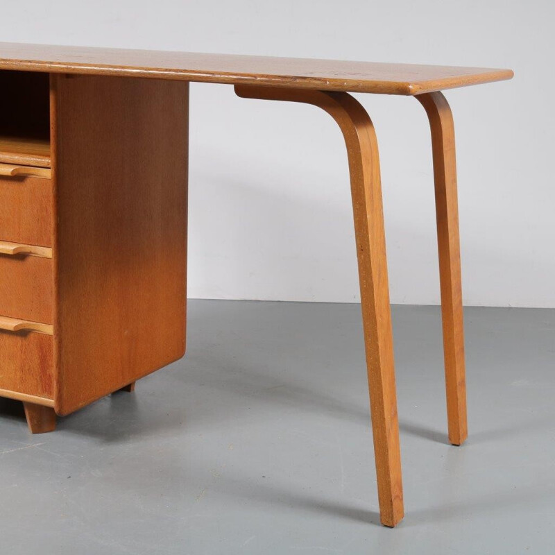 Bureau vintage en chêne hollandais - 1950