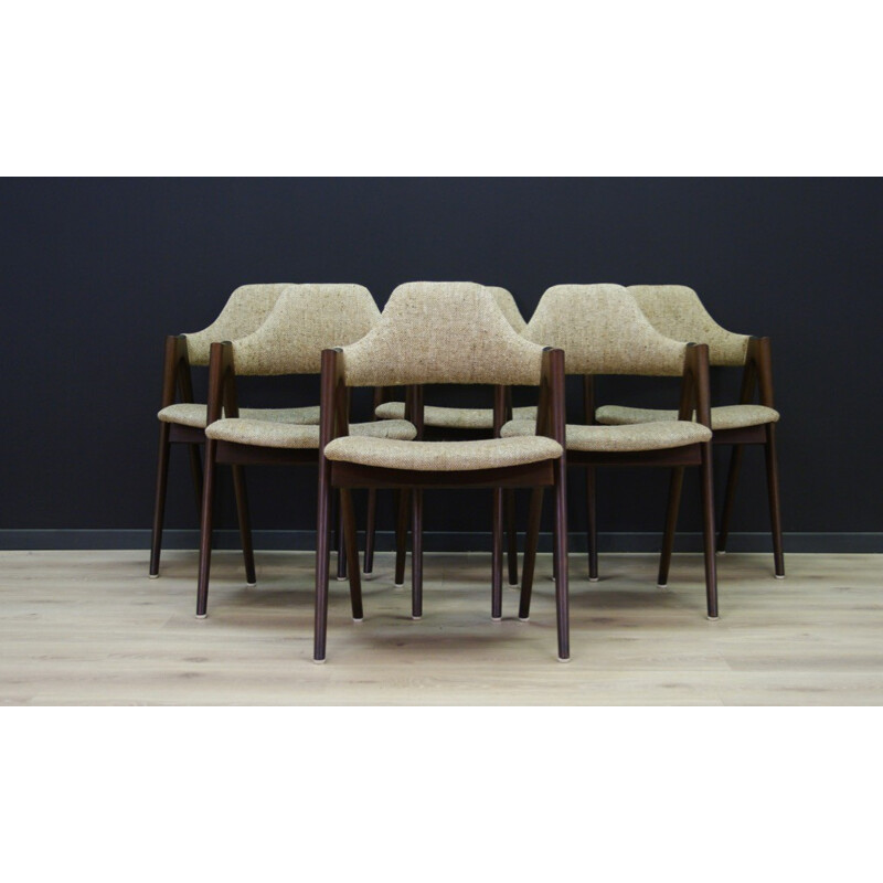 Set of 6 vintages compas armchairs by Kai Kristiansen - 1960s