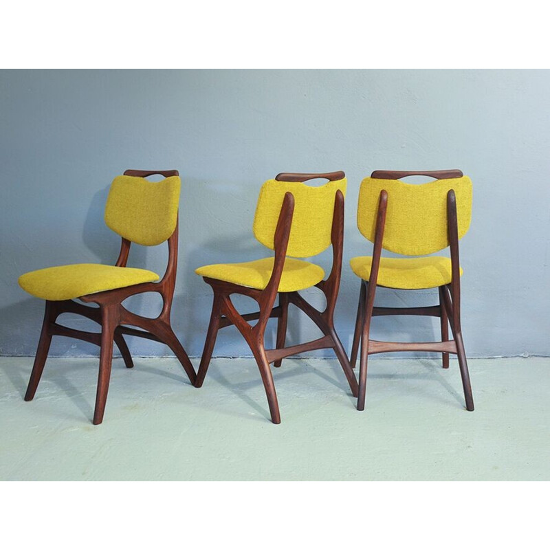 Set of 3 Vintage Teak dining chairs - 1950s
