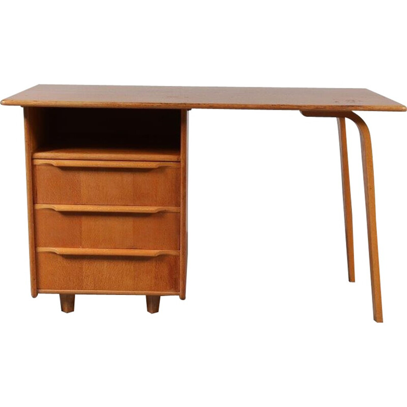 Bureau vintage en chêne hollandais - 1950