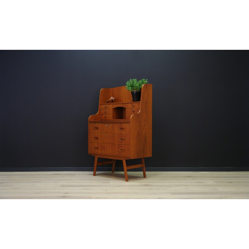 Vintage danish secretaire in teak - 1960s