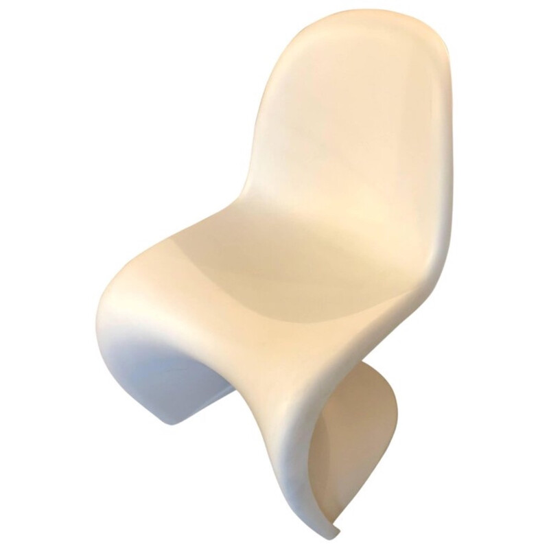 Vintage white chair by Verner Panton for Vitra - 1960s