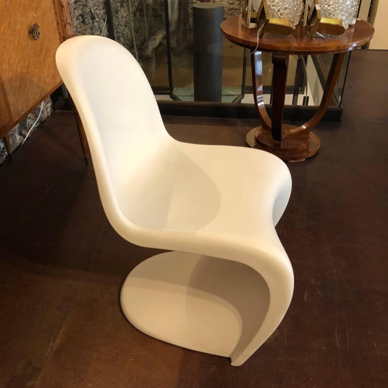 Vintage white chair by Verner Panton for Vitra - 1960s