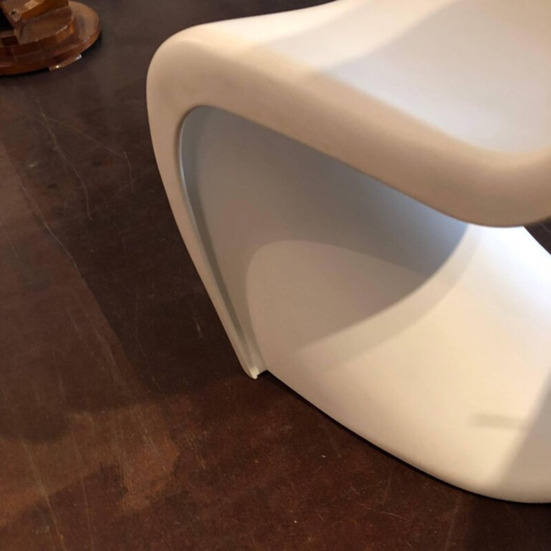 Vintage white chair by Verner Panton for Vitra - 1960s