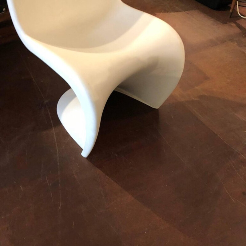 Vintage white chair by Verner Panton for Vitra - 1960s