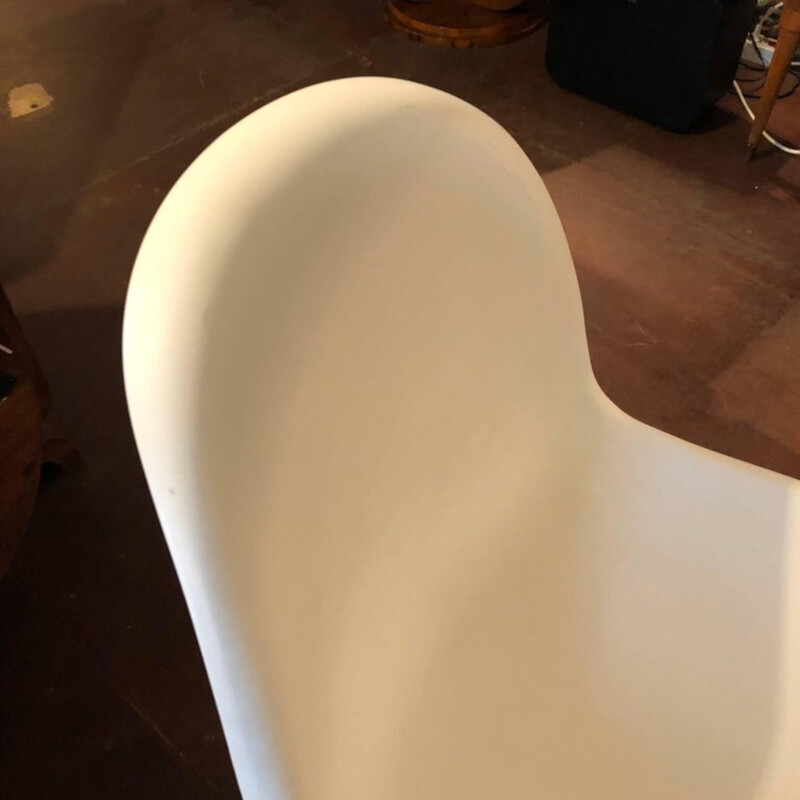 Vintage white chair by Verner Panton for Vitra - 1960s